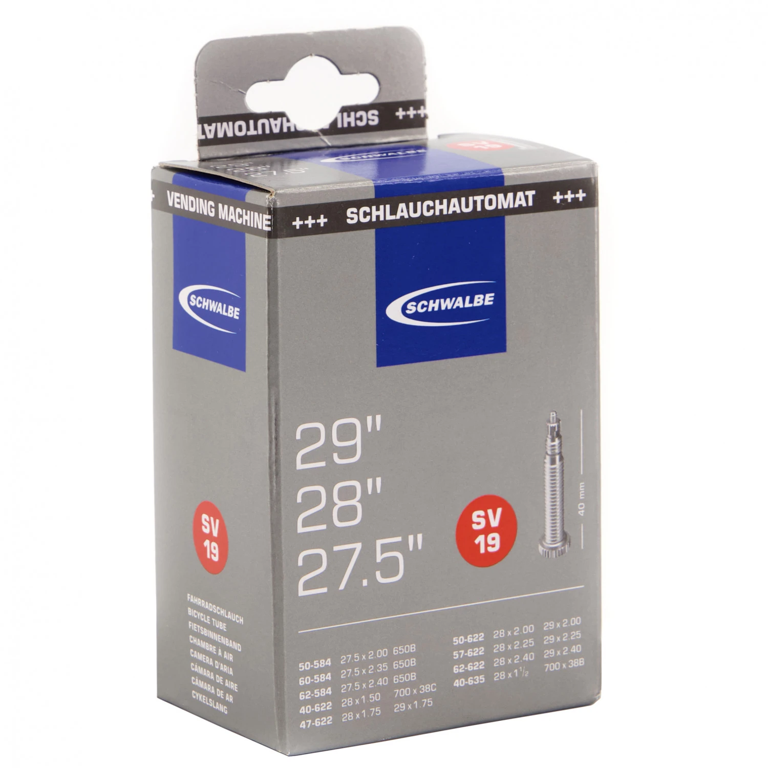 Schwalbe - 27.5-29'' Inner Tube No. 19 40/62-584/635 - Inner Tube 3 Schwalbe - 27.5-29'' Inner Tube No. 19 40/62-584/635 - Inner Tube